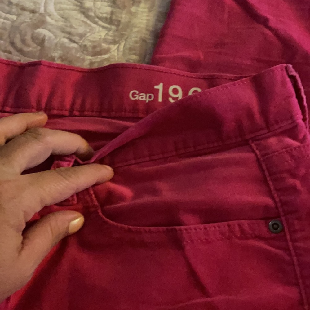 Gap Hot pink corduroy pants sz 31 12r perfect - Picture 3 of 5